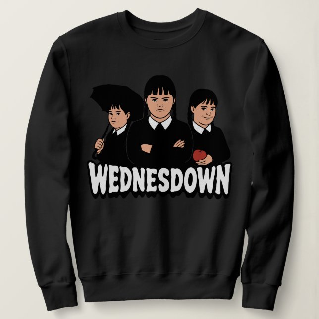 Wednesdown Wednesday Downs syndrom  T Shirt (Design framsida)