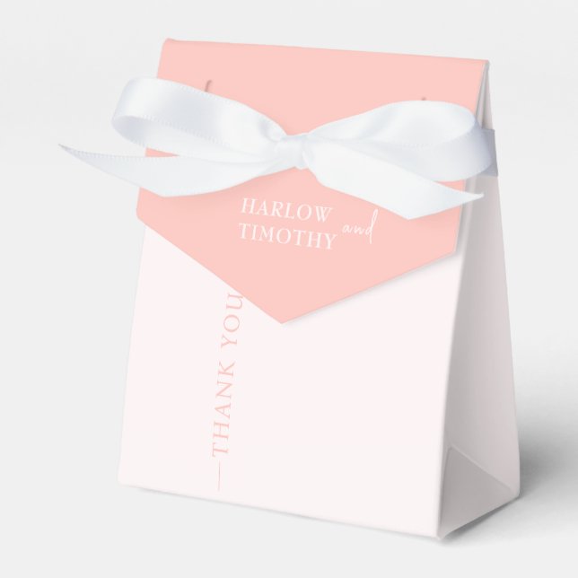 WEDOR FAVOR BOX IN ROSA  PRESENTASKAR (Framsidan Sidan)
