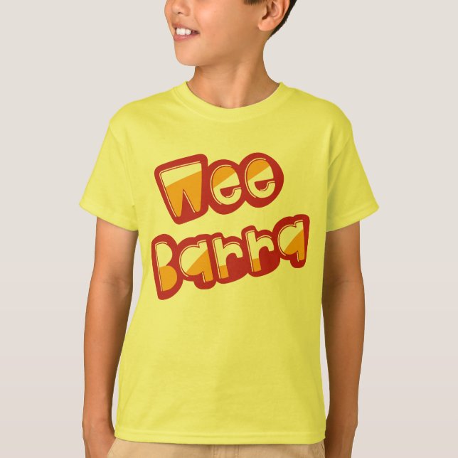 Wee Barra, Scottish Dialect, Skottland Tee (Framsida)