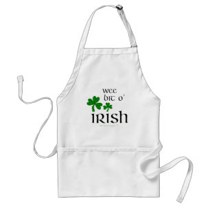 Wee bet O det irländska Shamrockförklädet Förkläde