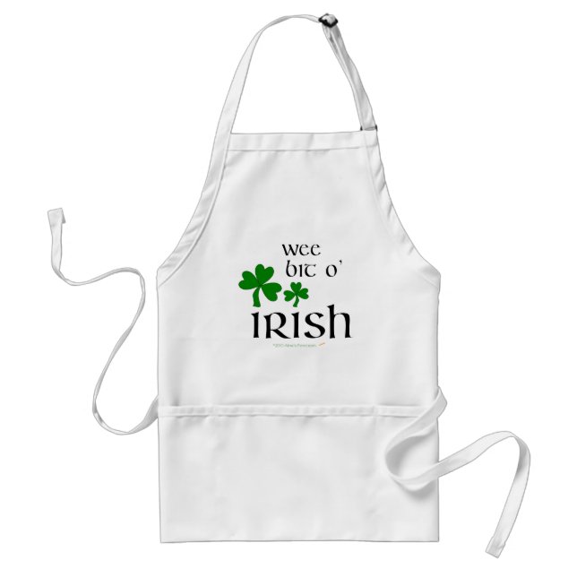 Wee bet O det irländska Shamrockförklädet Förkläde (Framsidan)