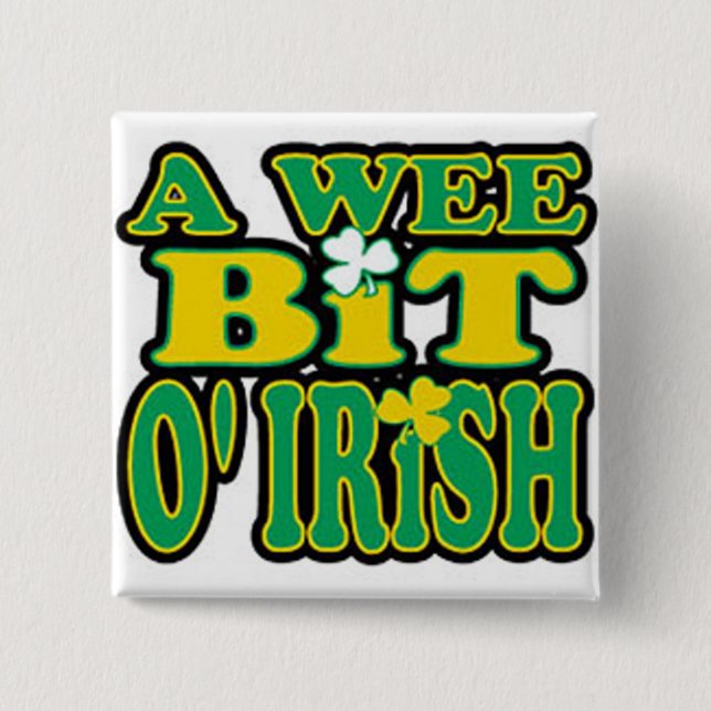 Wee bet O'Irish knäppas Knapp (Framsida)