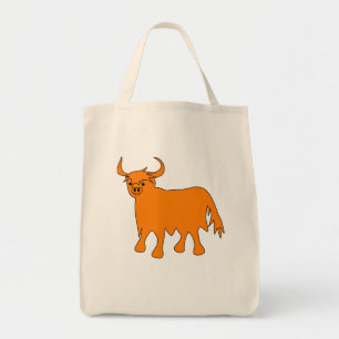 "Wee Coo" Scottish Highland Cow till säckens utfor Tygkasse