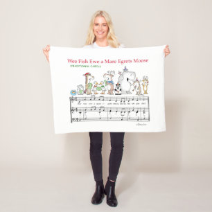 WEE FISH EWE A MARE EGRETS MOOSE Sandra Boynton Fleecefilt