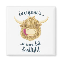 Wee Hamish Highland Cow säger allas skotska!