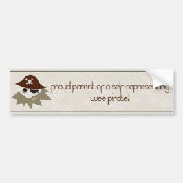Wee Pirat Proud Pirat Parents Bildekal