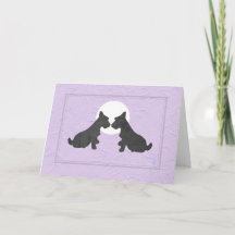 Wee Scottie Puppy Kärlek Valentindagen på Lavender