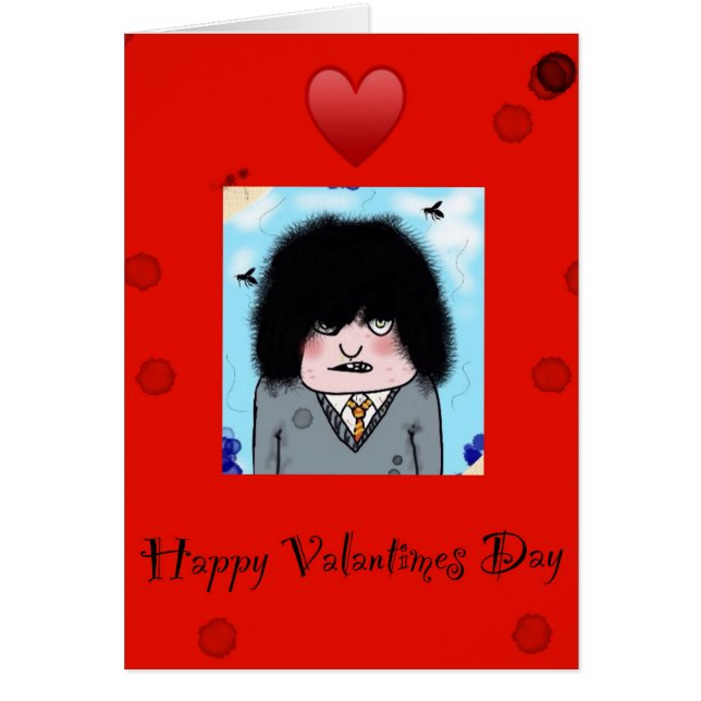 Wee Vinny Valantimes Cerd Hälsningskort (Framsidan)