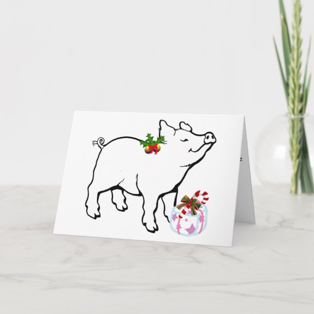 WEE WEE VAR HELA VÄGEN ATT SÄGA GOD JUL HELGKORT (Framsida)