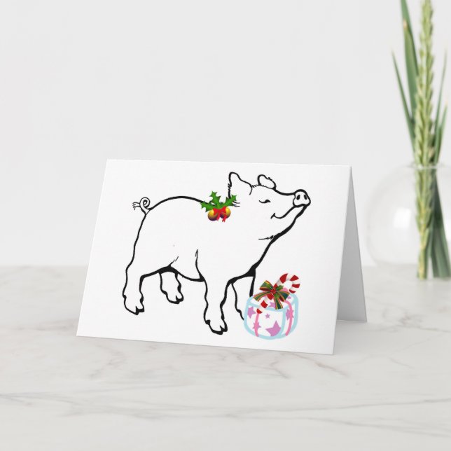 WEE WEE VAR HELA VÄGEN ATT SÄGA GOD JUL HELGKORT (Framsida)