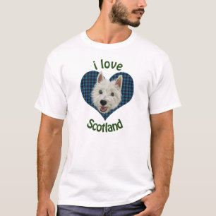 Wee Westie, älskar jag Skottland Tee Shirt