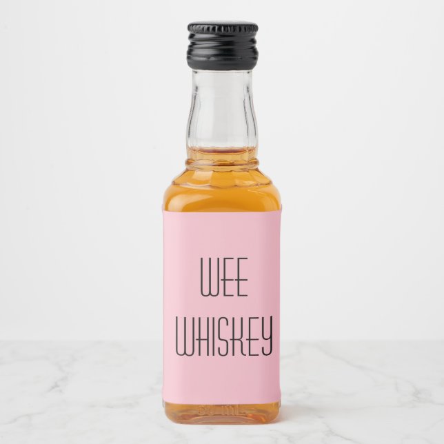 Wee Whiskey Spritflaskor Etikett (Framsida)