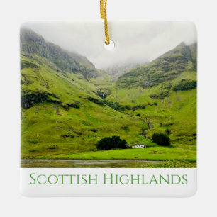 Wee White House Glen Coe Scottish Highlands Julgransprydnad Keramik