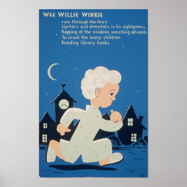 Wee Willie Winkie Vintage WPA Poster (Framsidan)
