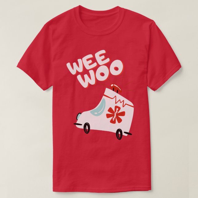 Wee Woo Ambulance T Shirt (Design framsida)