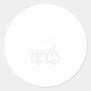 Wee Woo Fru Brandman Suse Söt Minimalistisk Esteti Runt Klistermärke