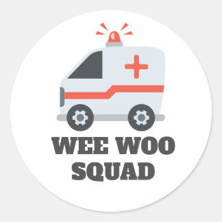 Wee Woo Squad, Ambulance EMS 911 Runt Klistermärke