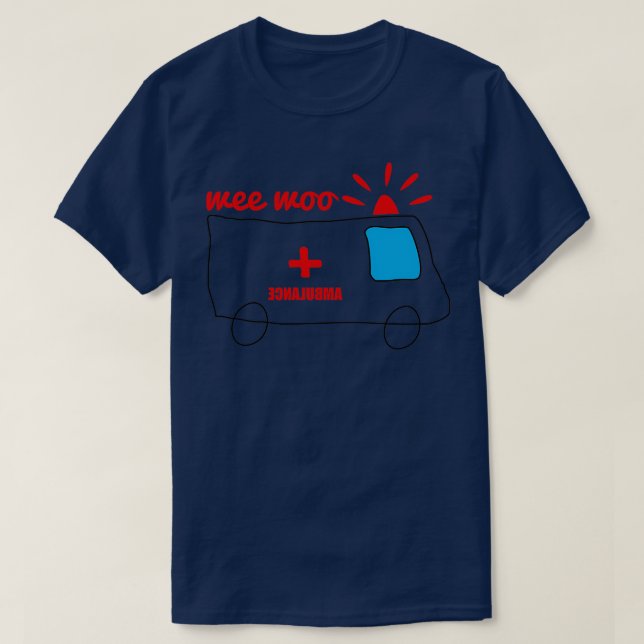Wee Woo Wee Woo T Shirt (Design framsida)