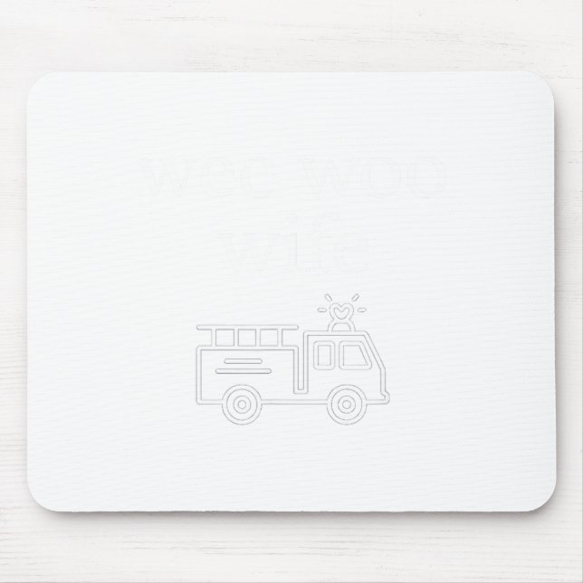 Wee Woo Wife Firefighter Suse Cute Minimalist Aest Musmatta (Framsidan)