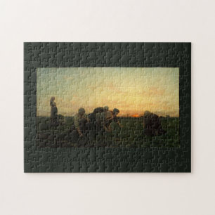 Weeders - Jules Breton 1868 Fine Art Painting Pussel