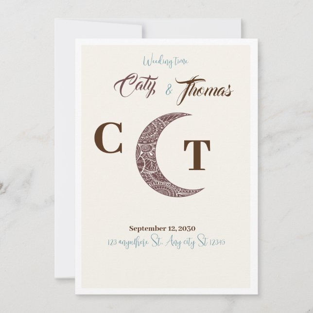 Weeding Inbjudningar (Framsida)