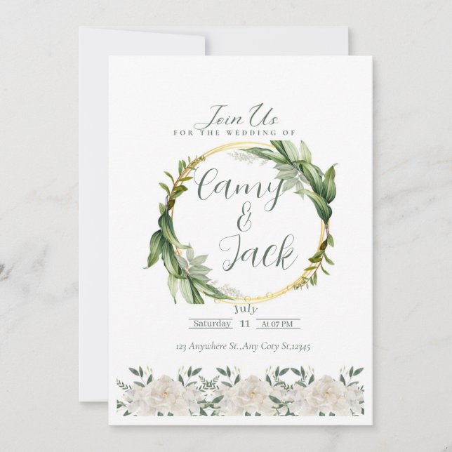 Weeding  inbjudningar (Framsida)