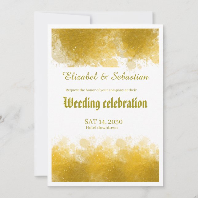 Weeding invitation  inbjudningar (Framsida)