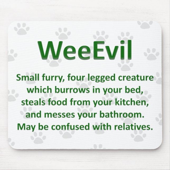 WeeEvil Mousepad Musmatta (Framsidan)