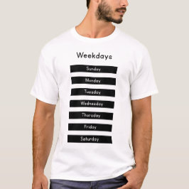Weekdays T Shirt