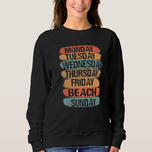 Weekdays Work Monday Wednesday Friday Saturday Bea T Shirt (Framsida)