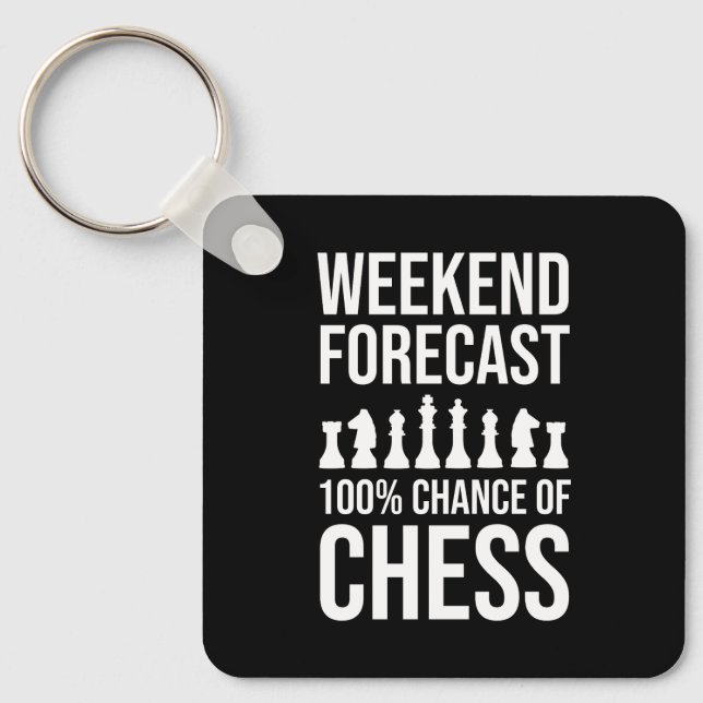 Weekend Forecast - 100% Chance of Chess Nyckelring (Framsida)