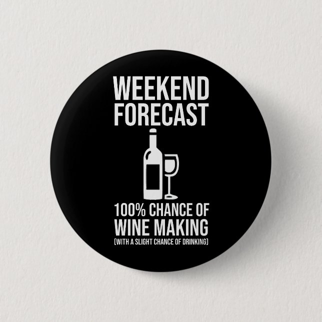 Weekend Forecast - 100% Chance of Wine Making Knapp (Framsida)