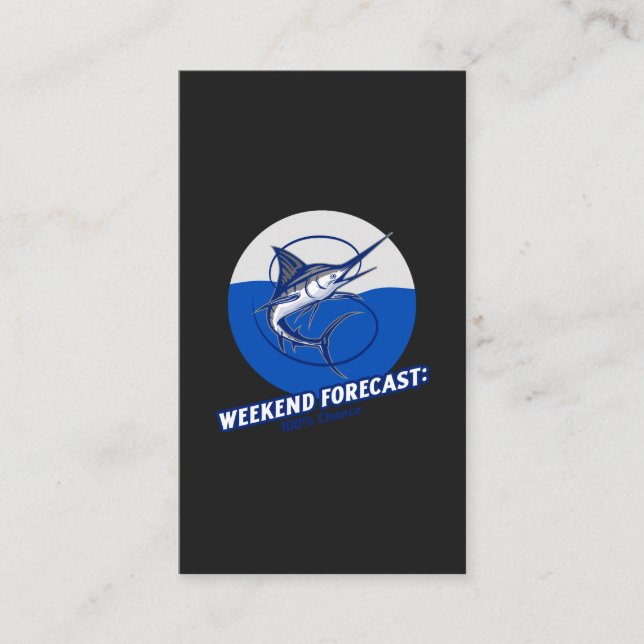 Weekend Forecast  100% Chance  Visitkort (Framsida)