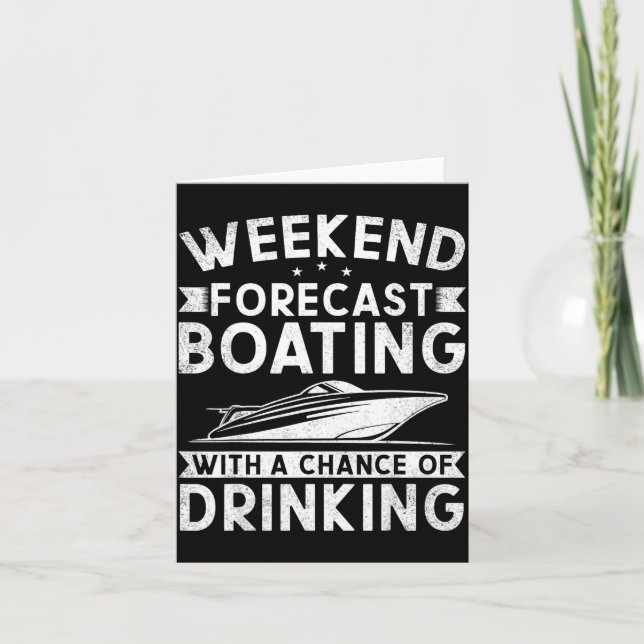 Weekend Forecast Boating With A Chance Of Drinking Kort (Framsida)