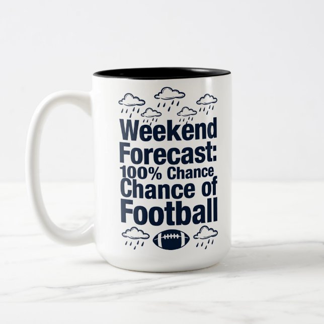 Weekend Forecast: Football Två-Tonad Mugg (Vänster)