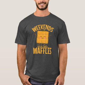 Weekends are for Waffles Snack Biscuits gift T Shirt