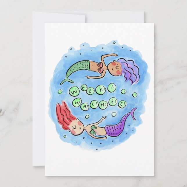 Weeki Wachee Inbjudningar (Framsida)