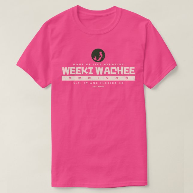 Weeki Wachee Vår Florida Sjöjungfru T Shirt (Design framsida)