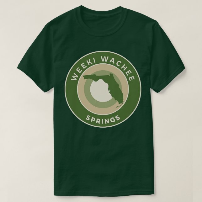 Weeki Wachee Vår State Park Florida Bullseye T Shirt (Design framsida)