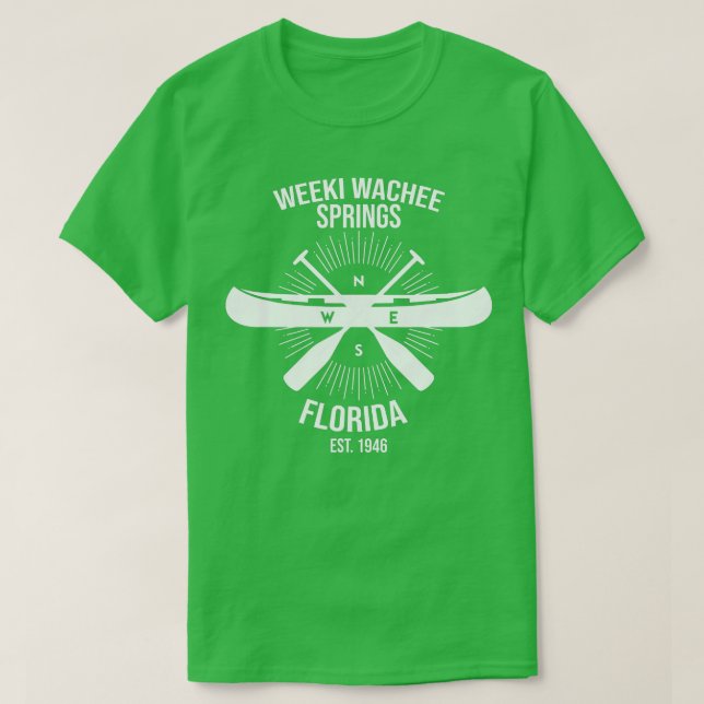 Weeki Wachee Vår State Park Florida Canoeing S T Shirt (Design framsida)