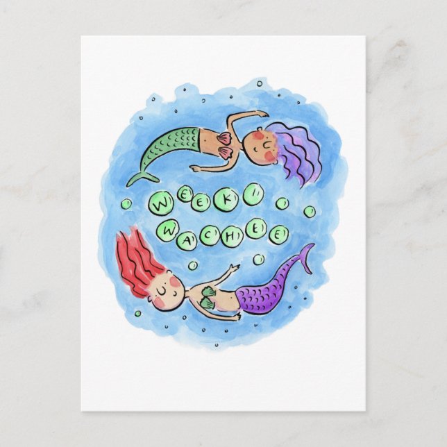 Weeki Wachee Vykort (Framsida)