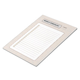 Weekly Checklist Planner  Anteckningsblock