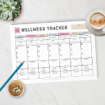Weekly Hälsa Tracker Anteckningsblock<br><div class="desc">Spåra hälsa hela veckan med spåraren i hälsa. Behålla om din kost,  träning,  vitaminer,  sömn,  intag av vatten och tid.</div>