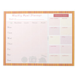 Weekly Meal Planner Rand Anteckningsblock