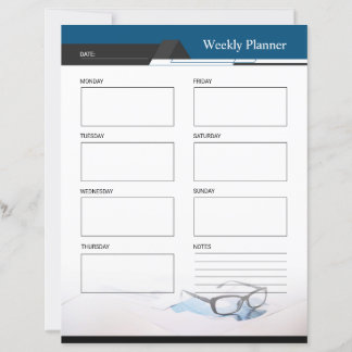 Weekly Planner and To do list template