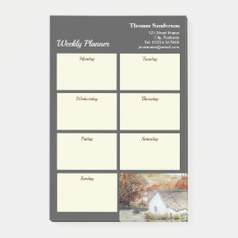 Weekly Planner Autumn Buttermere Village England Post-it Block
