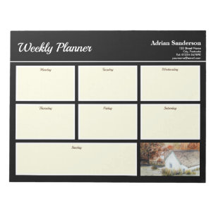 Weekly Planner Buttermere Village England Autumn Anteckningsblock