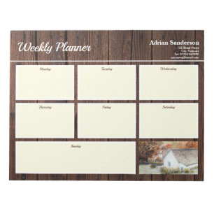 Weekly Planner Buttermere Village England Autumn Anteckningsblock