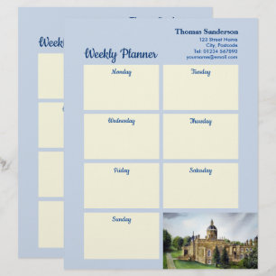 Weekly Planner Castle Howard Yorkshire England Brevhuvud