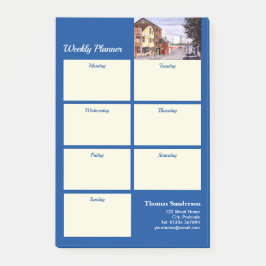 Weekly Planner New Bedford Massachusetts Painting Post-it Block